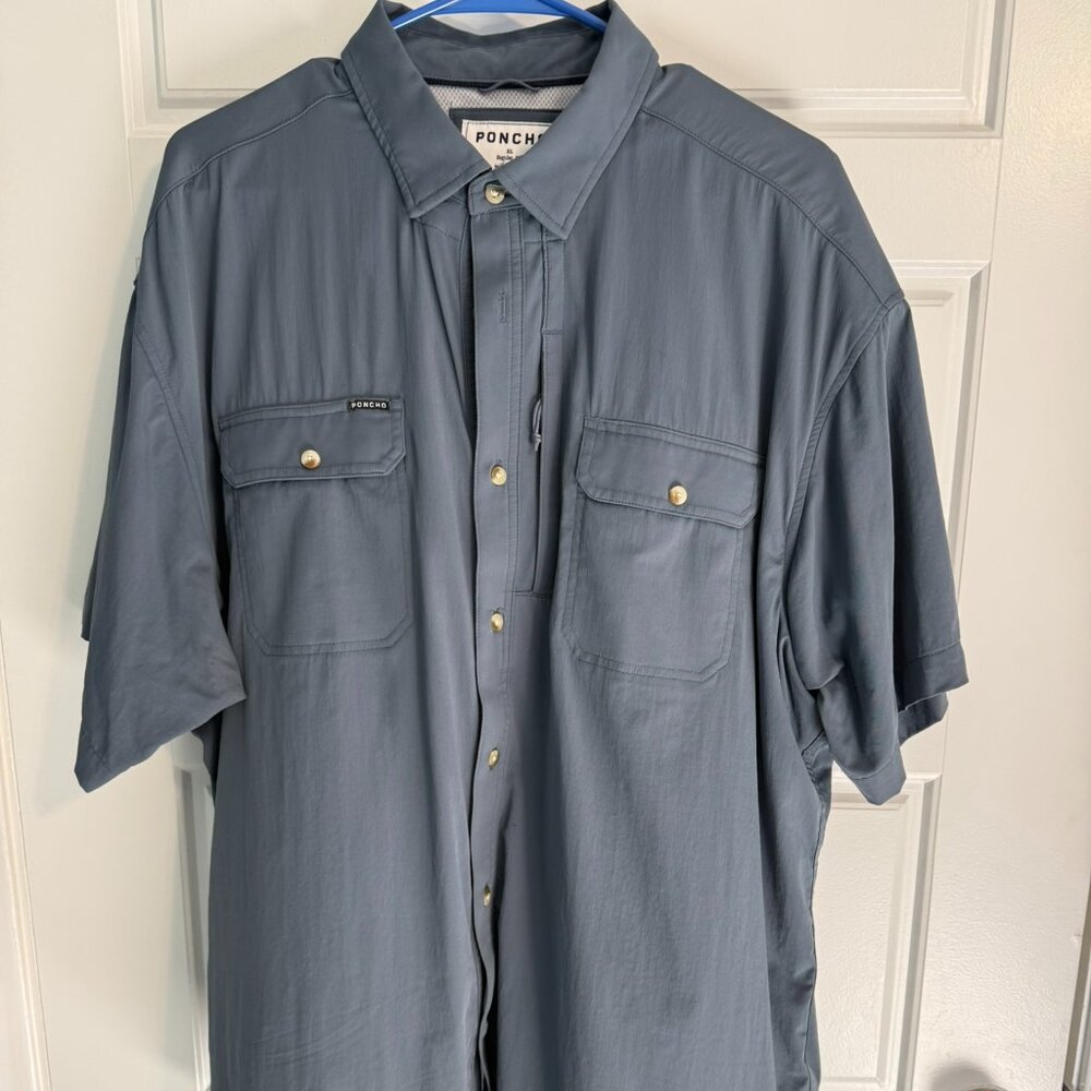 Poncho Men's Front Pocket Fishing Shirt - XL